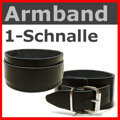 Lederarmband 1 Schnallen Armband Manschette Handfessel