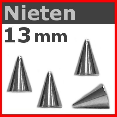 Killernieten 13mm / Spikes Nieten LARP Gothic Biker